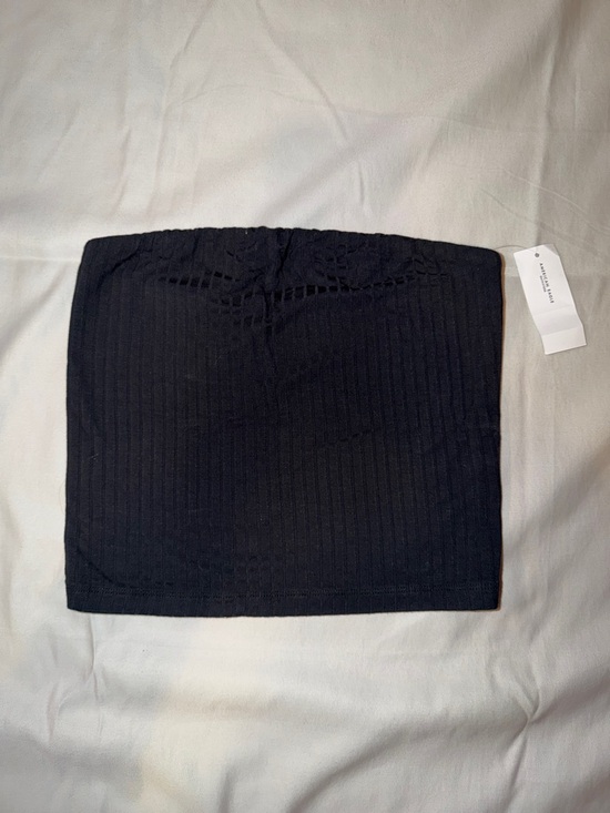 American Eagle Outfitters Tops - American Eagle Outfitters‎ Black Ribbed Strapless Tube Top